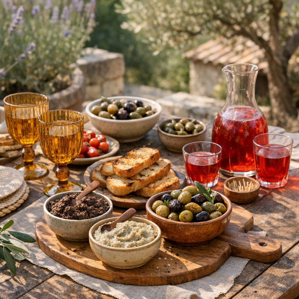 Comment composer un Apéritif Provençal vraiment typique
