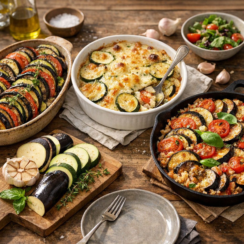 Comment déguster ces légumes au four : tian, gratin léger ou plat complet
