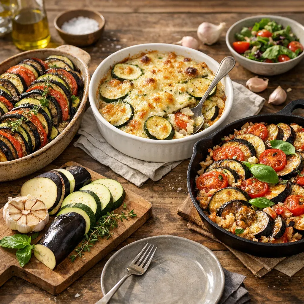Comment déguster ces légumes au four : tian, gratin léger ou plat complet