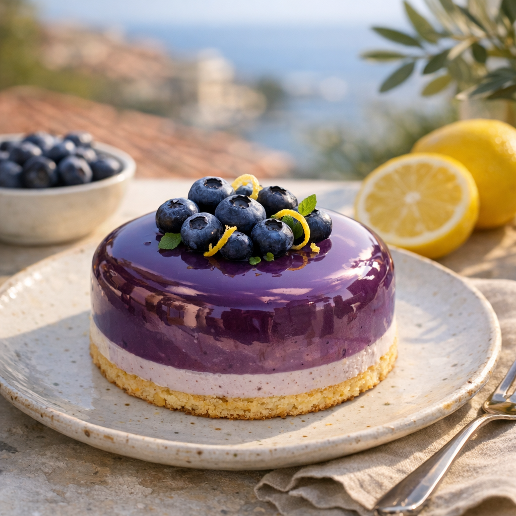 La bavaroise à la myrtille : recette, citron et biscuit