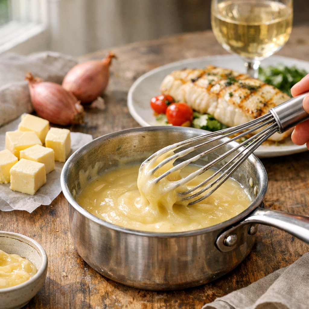Le Beurre blanc nantais inratable se réussit à feu doux