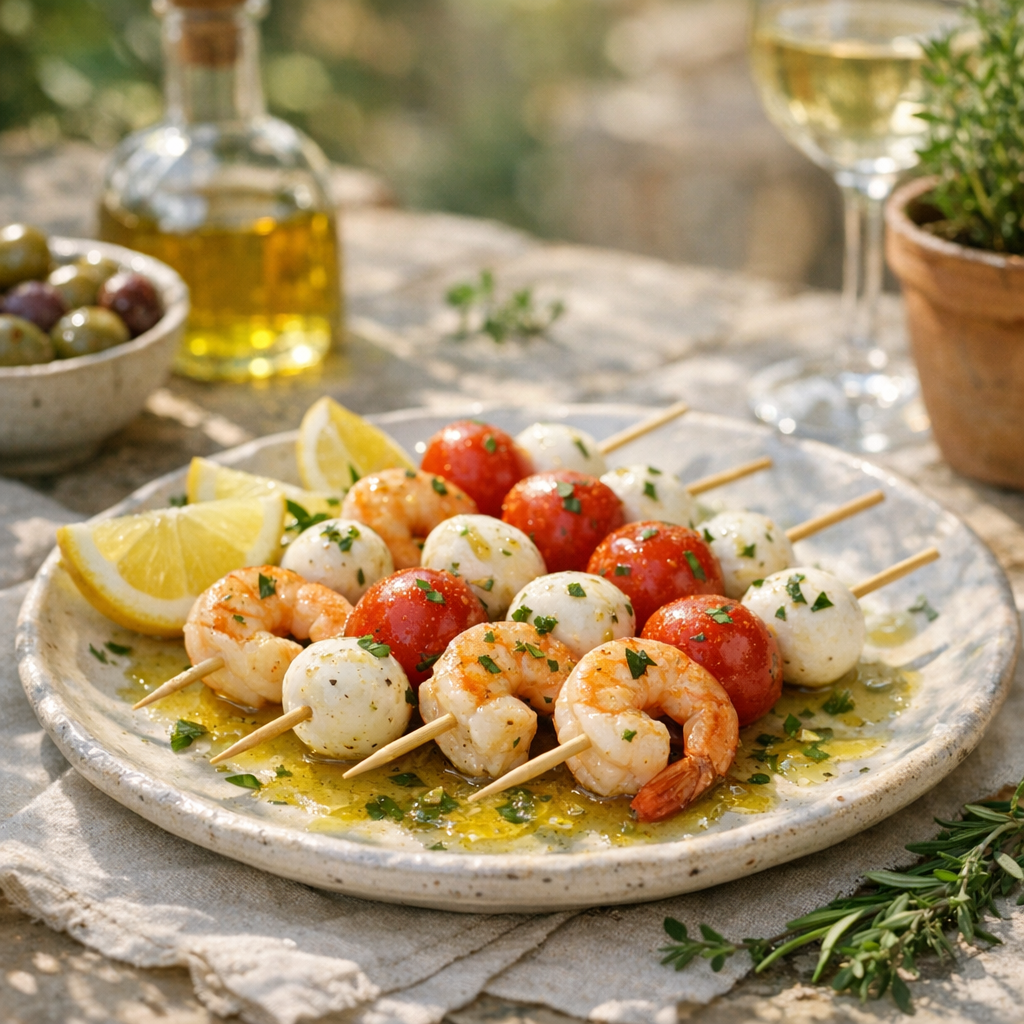Comment réussir des Brochettes de crevettes pour l'apéro
