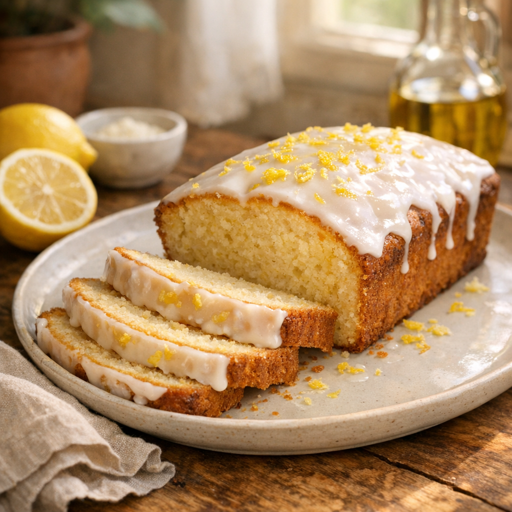 Le cake au citron : moelleux, facile et bien imbibé