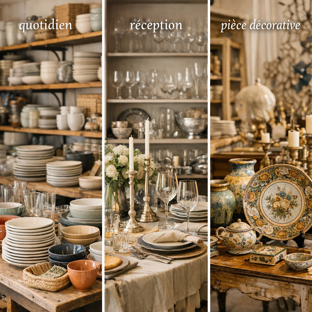 3 profils de magasins à viser selon votre table : quotidien, réception, pièce décorative