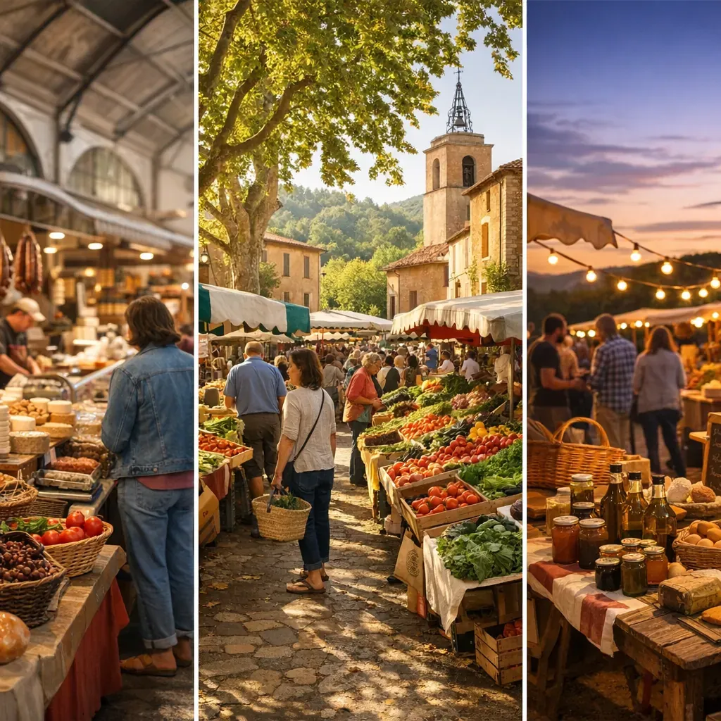Comment choisir entre Halles, marché hebdomadaire du matin et marché fermier du soir en Provence ?