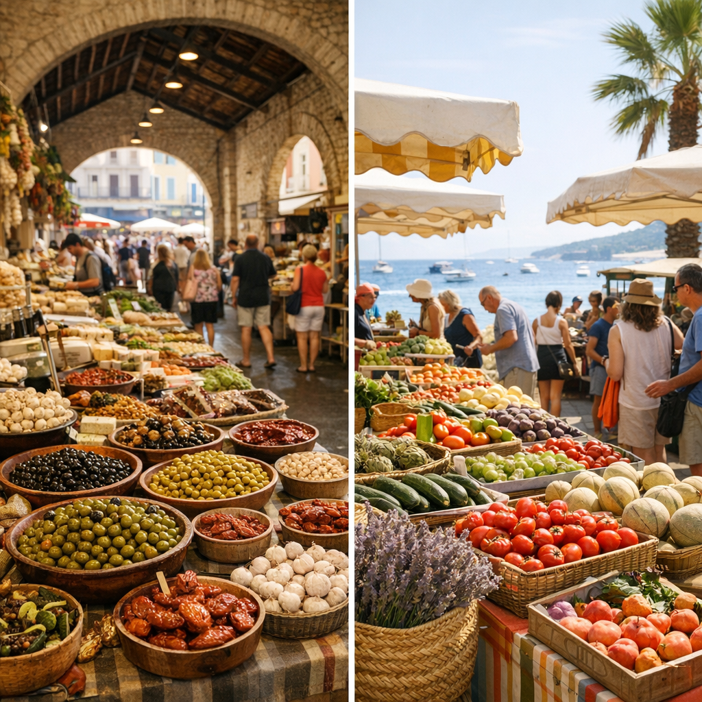 Antibes et Le Lavandou : deux cas concrets qui montrent ce qu'est vraiment un marché provençal