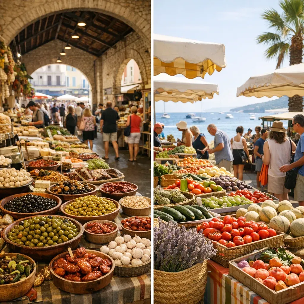 Antibes et Le Lavandou : deux cas concrets qui montrent ce qu'est vraiment un marché provençal