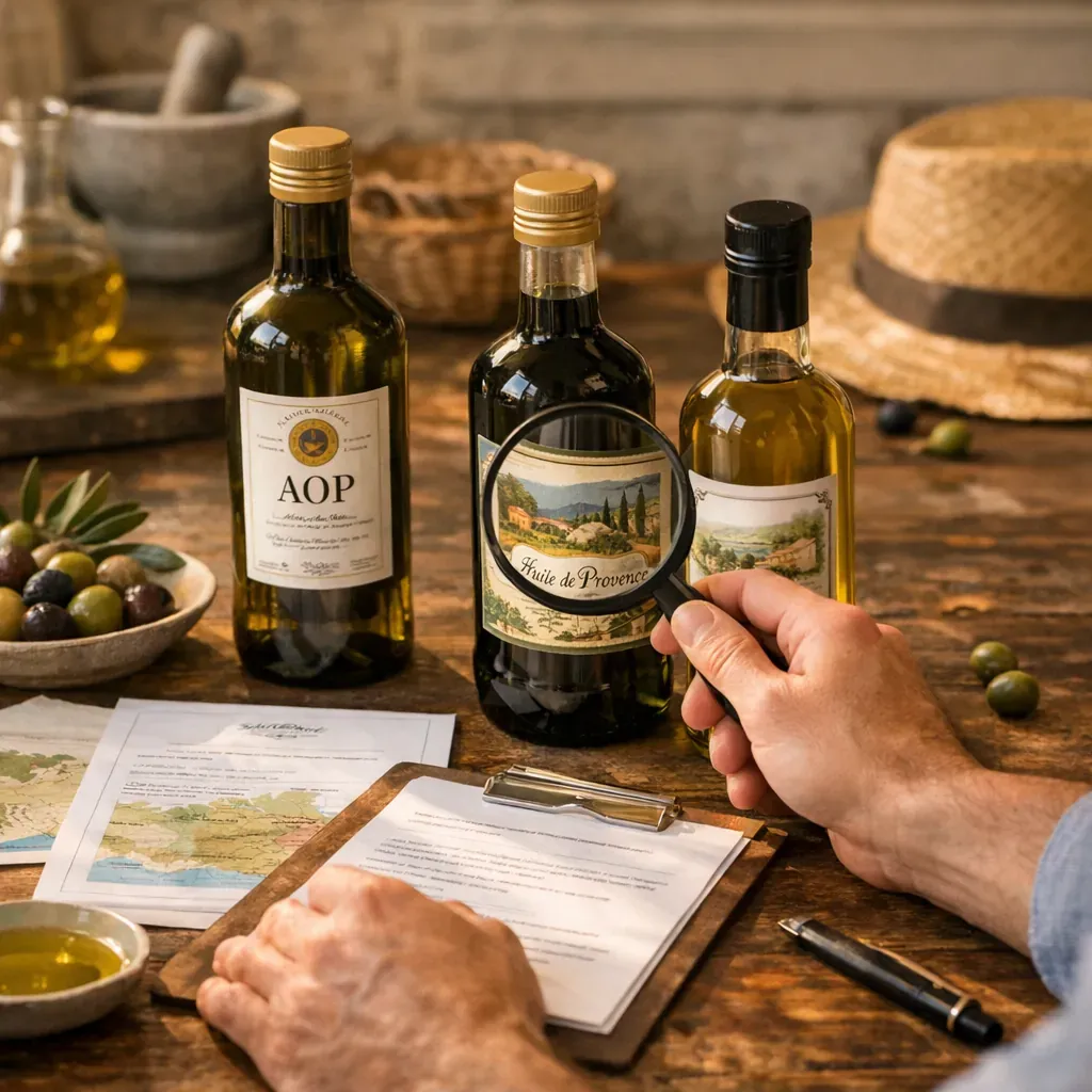 Comment vérifier si une « huile de Provence » relève d’une appellation officielle précise ou d’un simple habillage comme
