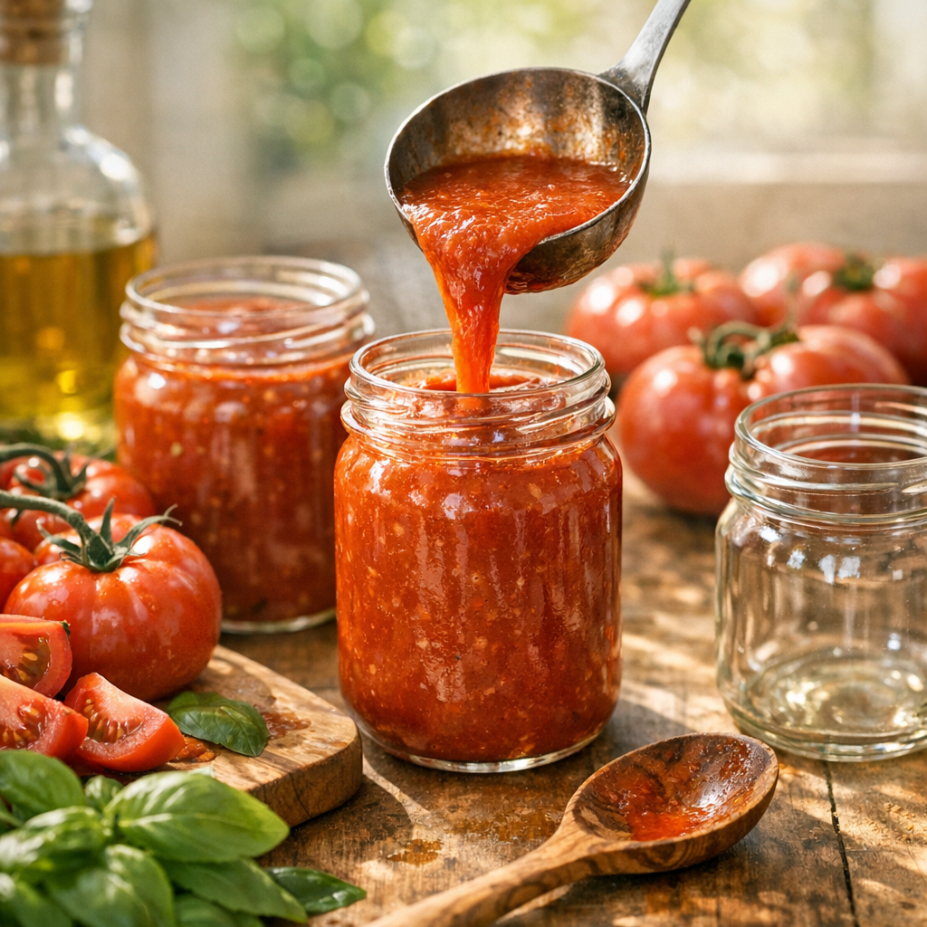 Comment réussir un Coulis de tomate en conserve à la maison