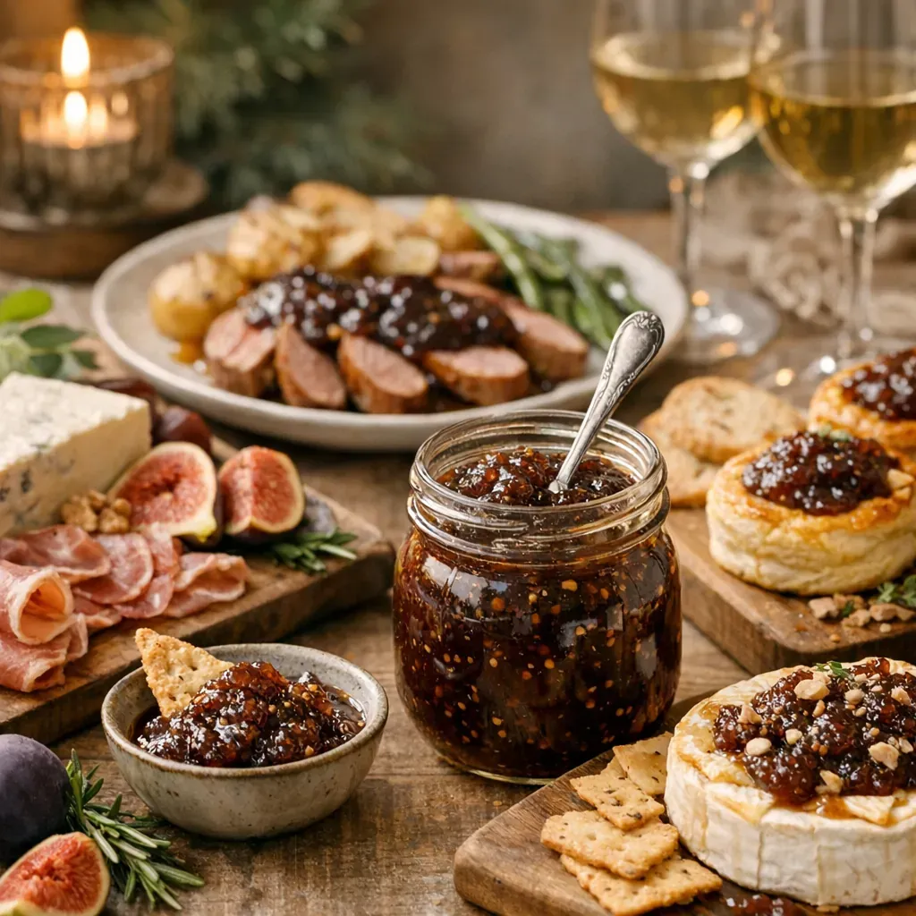 Comment se servir du confit de figues&nbsp; : accords salés, fromages et table de fête