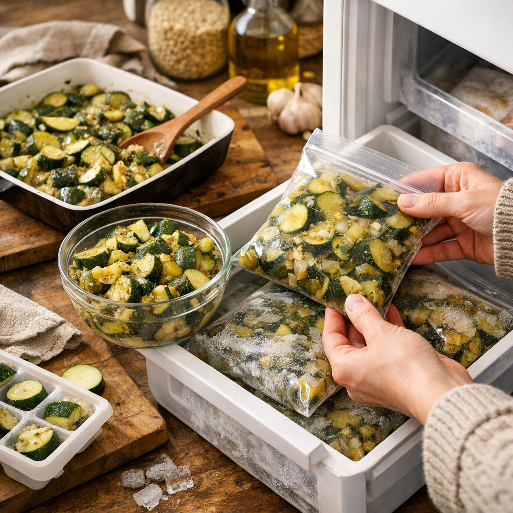 Peut-on congeler des courgettes cuisinées ?