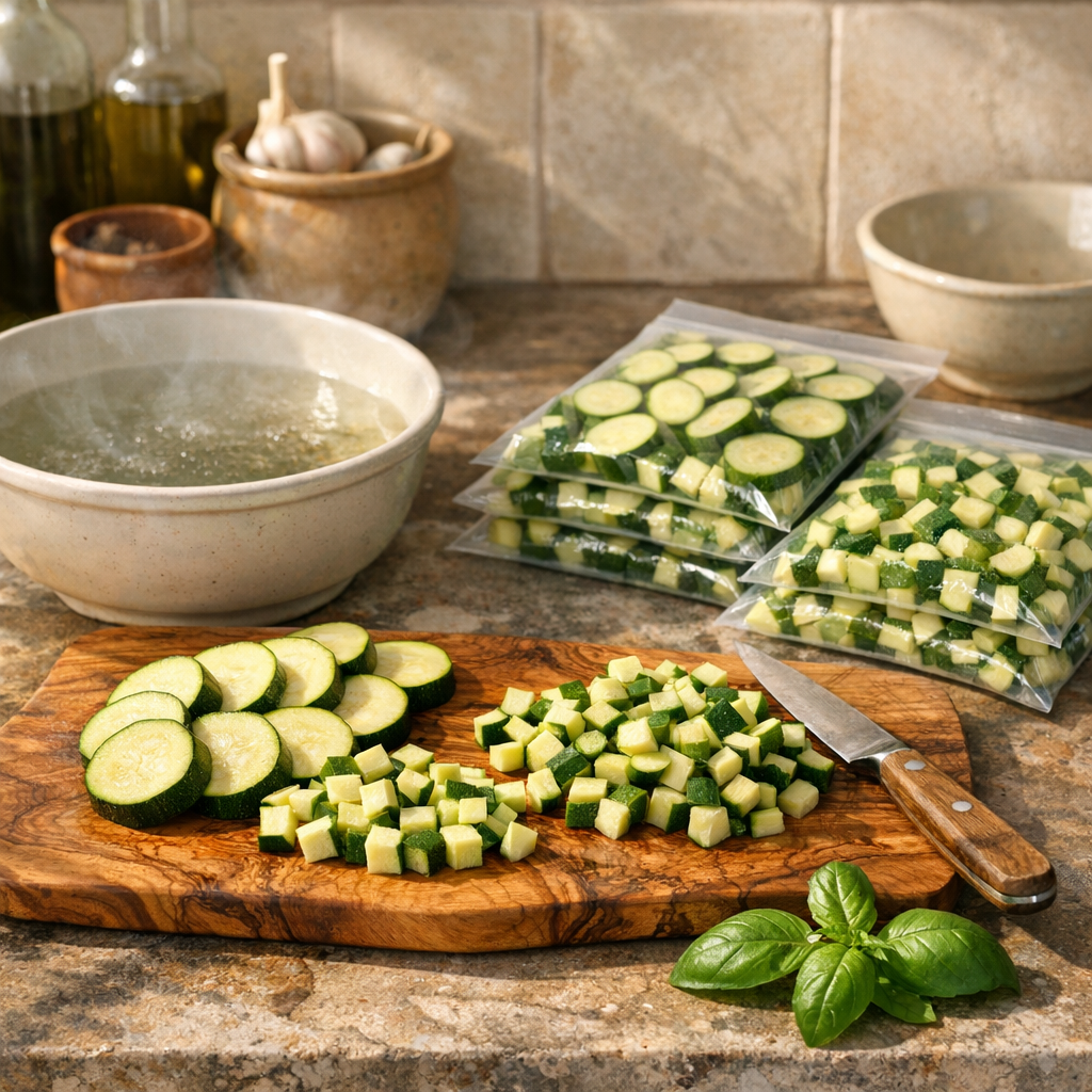 Comment congeler des courgettes sans les gorger d’eau