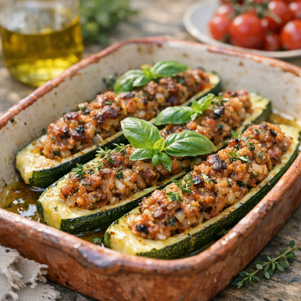 Comment réussir des Courgettes farcies à la chair à saucisse