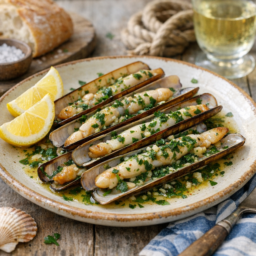 Le couteau de mer se prépare en 5 gestes, du marché à l’assiette