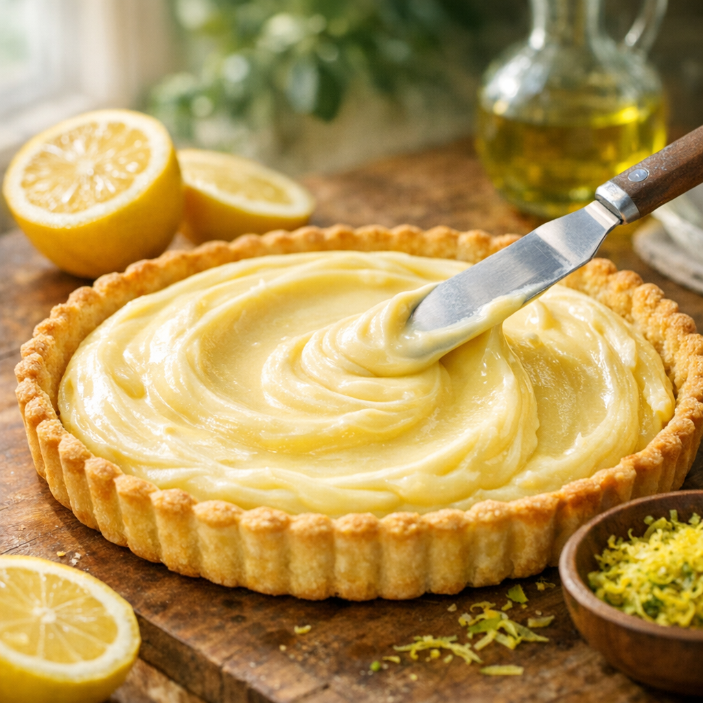 La crème pour Tarte au Citron qui tient vraiment à la coupe