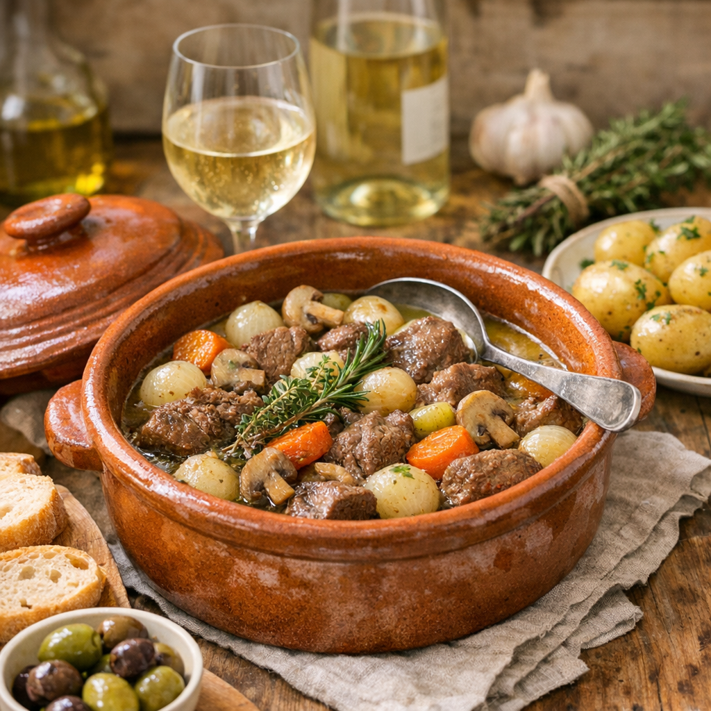 Daube au vin blanc ou au vin rouge : quelles différences avec le bourguignon ?