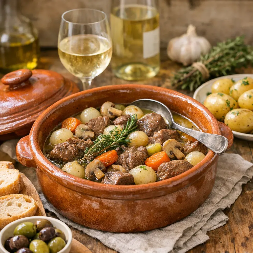 Daube au vin blanc ou au vin rouge&nbsp;: quelles différences avec le bourguignon&nbsp;?