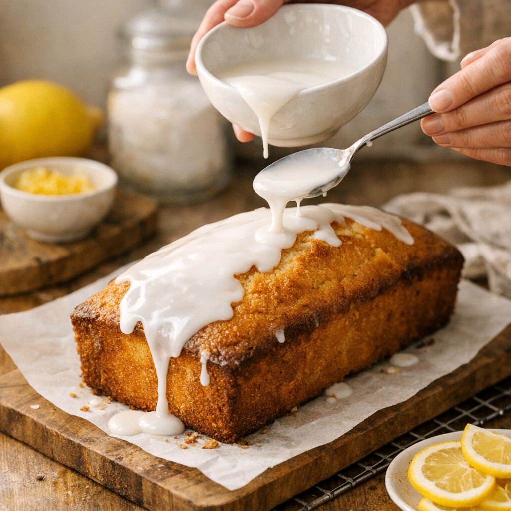 Glaçage&nbsp; : quand le verser sur le cake citron pour un fini parfait