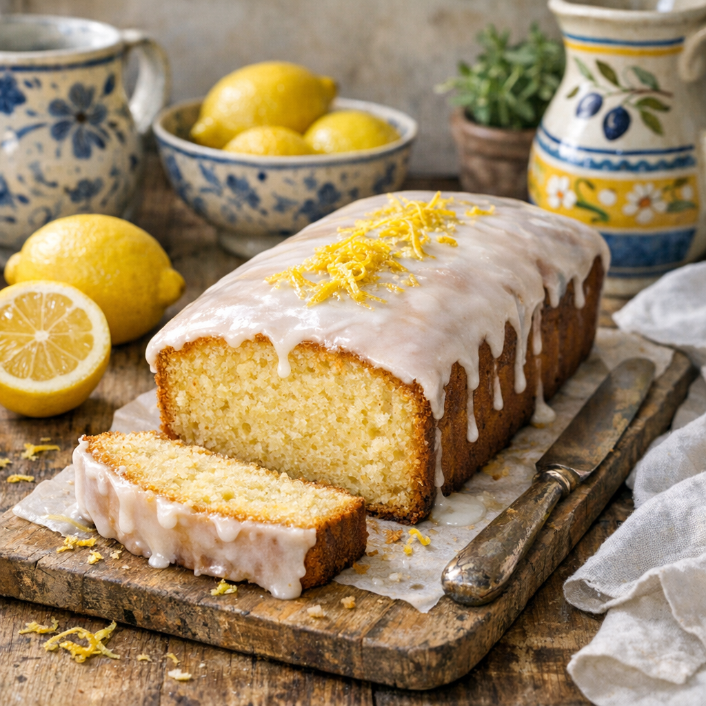 Le glaçage du cake au citron tient mieux avec le bon geste