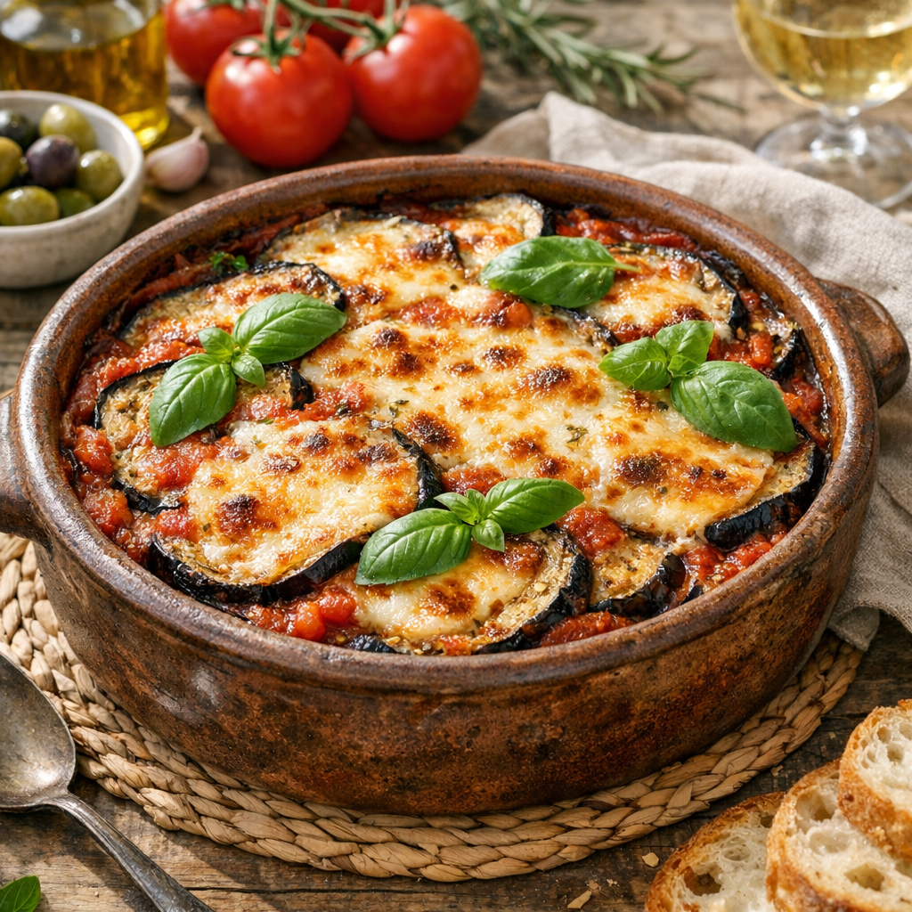Le gratin d’aubergines à la mozzarella : fondant et sans eau
