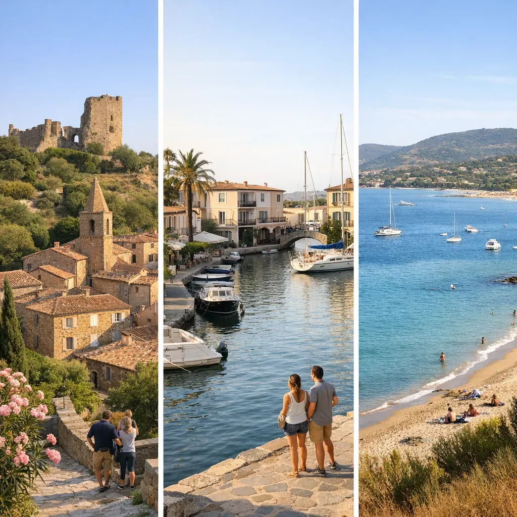 Visitez Grimaud : village, Port Grimaud et Golfe ne donnent pas les mêmes informations