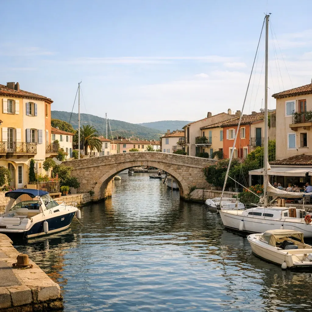 Port Grimaud : une cité lacustre dans Grimaud, pas Grimaud tout entier