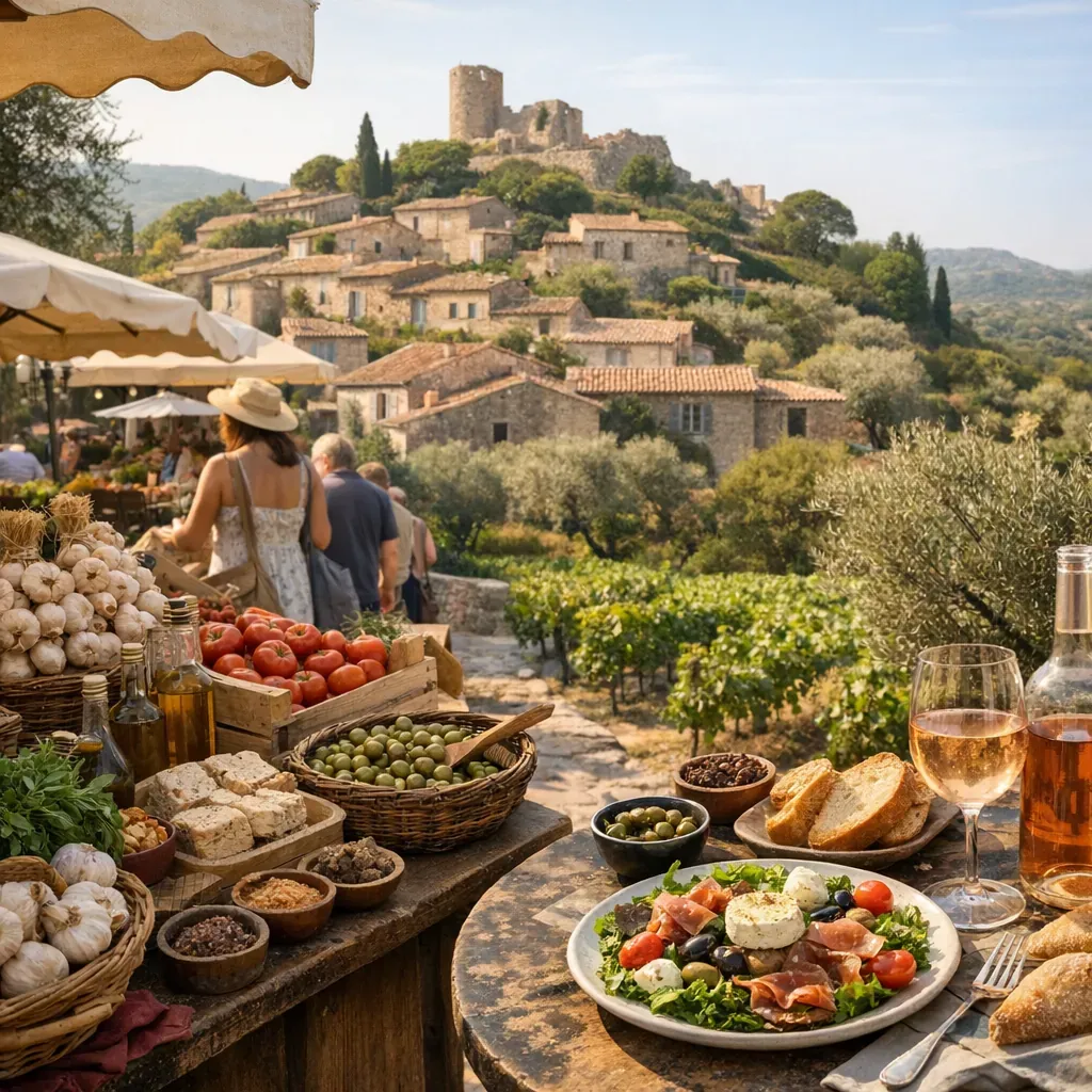 Pays de vigne et terre d’olivier: comment lire Grimaud avec les sens, du marché à l’assiette