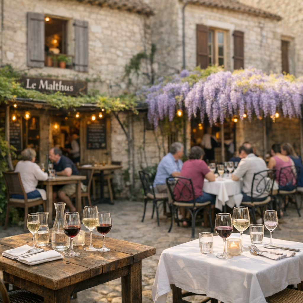 Le Malthus, Le Wisteria et les tables proches : comparer sans se tromper