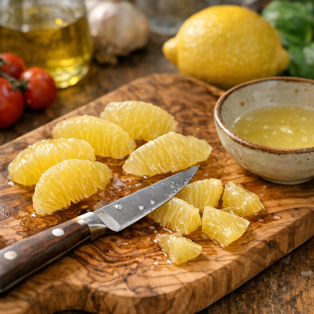 Comment lever des suprêmes de citron avec précision ?