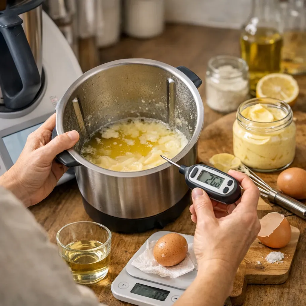 Pourquoi une mayonnaise Thermomix ne prend pas : les contrôles utiles