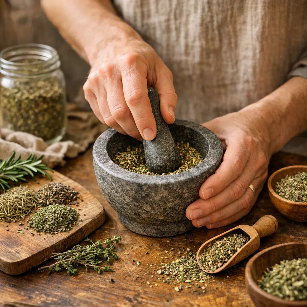 Comment broyer les herbes de Provence ?
