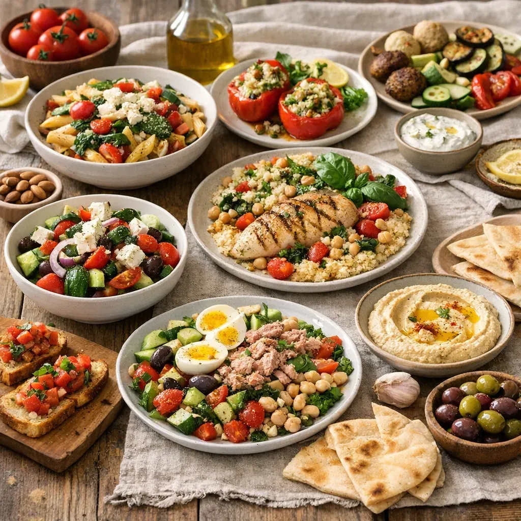 Comment composer un menu méditerranéen réaliste si vous répétez les mêmes ingrédients sur plusieurs repas ?