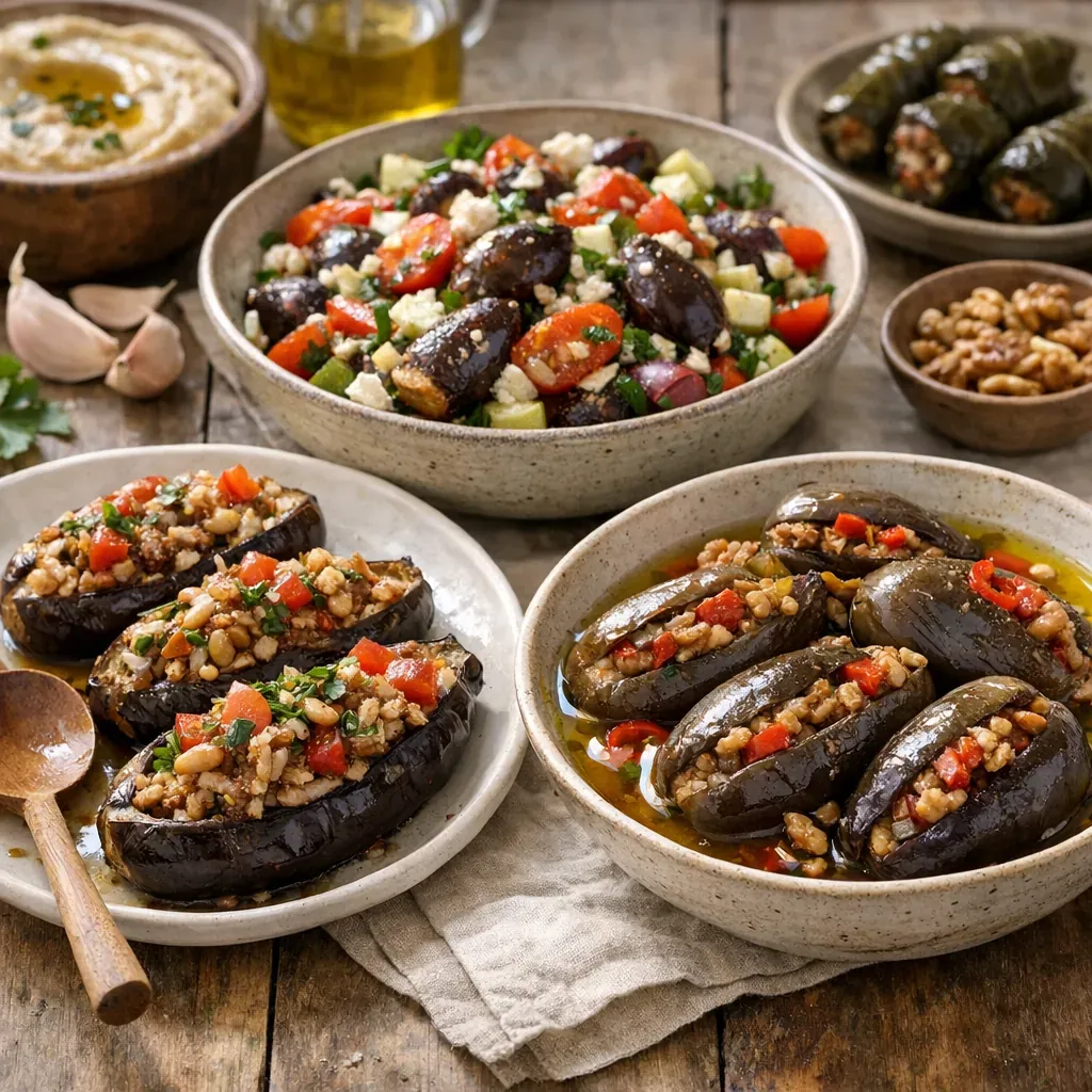 D'autres recettes du même esprit&nbsp; : farcies, salade, makdous
