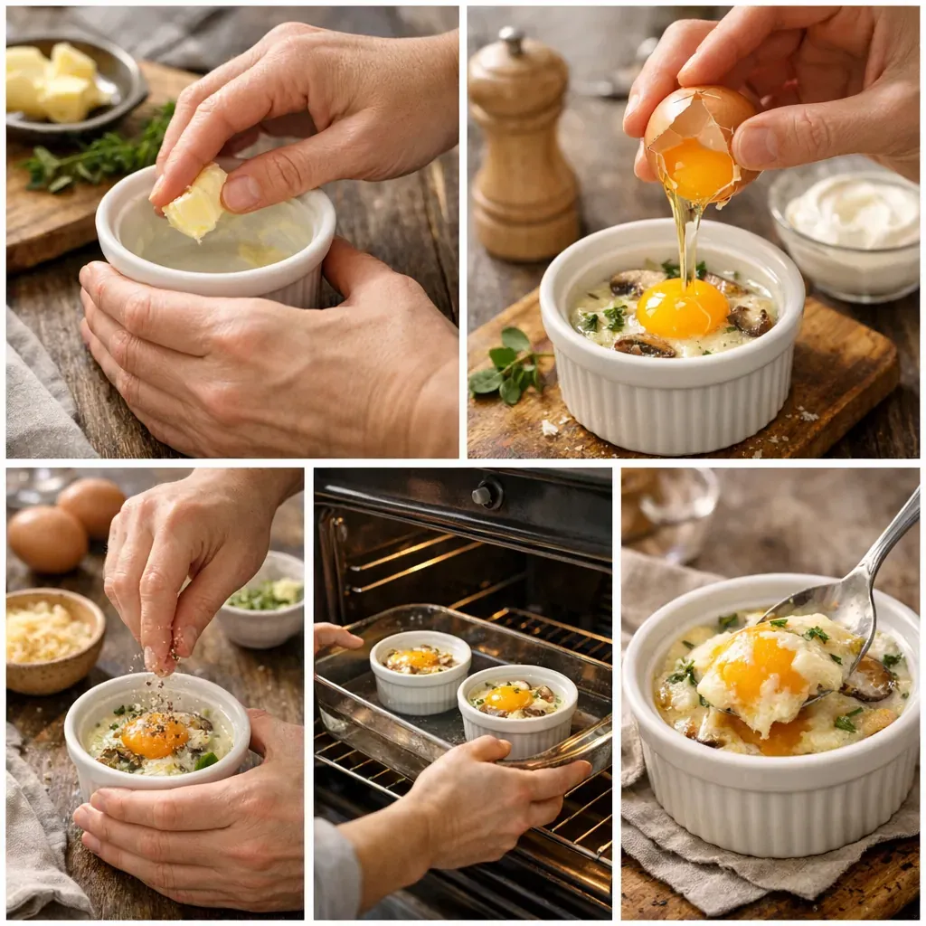 Préparation : les 5 gestes d’un oeuf cocotte inratable
