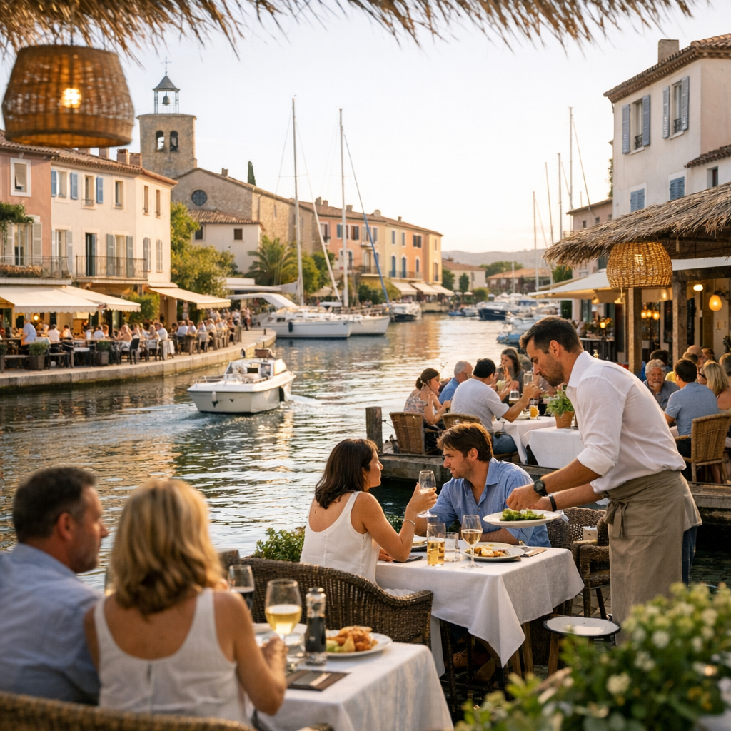 Restaurants à Port-Grimaud : des saveurs au fil de l’eau, mais pas hors du temps