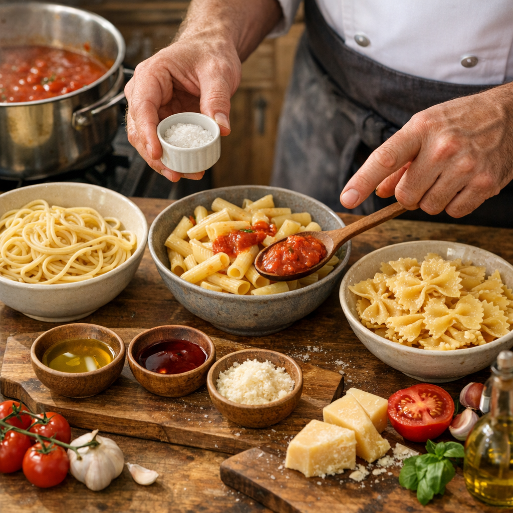 Le conseil du cuisinier : ratios, acidité et texture selon la forme de pâte