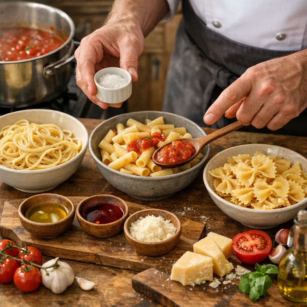 Le conseil du cuisinier : ratios, acidité et texture selon la forme de pâte