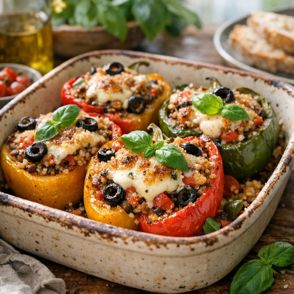 Comment réussir des poivrons farcis à l’italienne bien moelleux