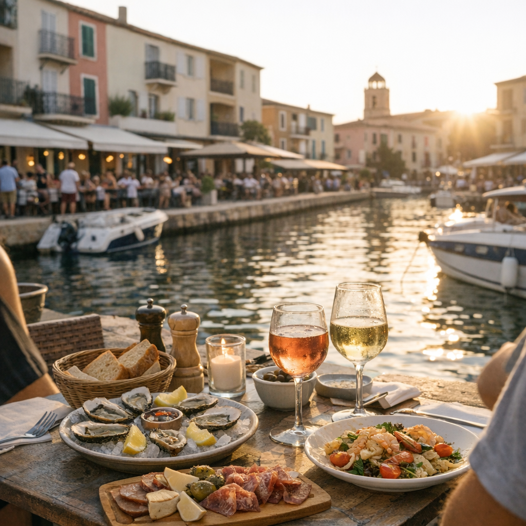 Découverte gastronomique à Port Grimaud : comment choisir selon le quai, la place et le moment