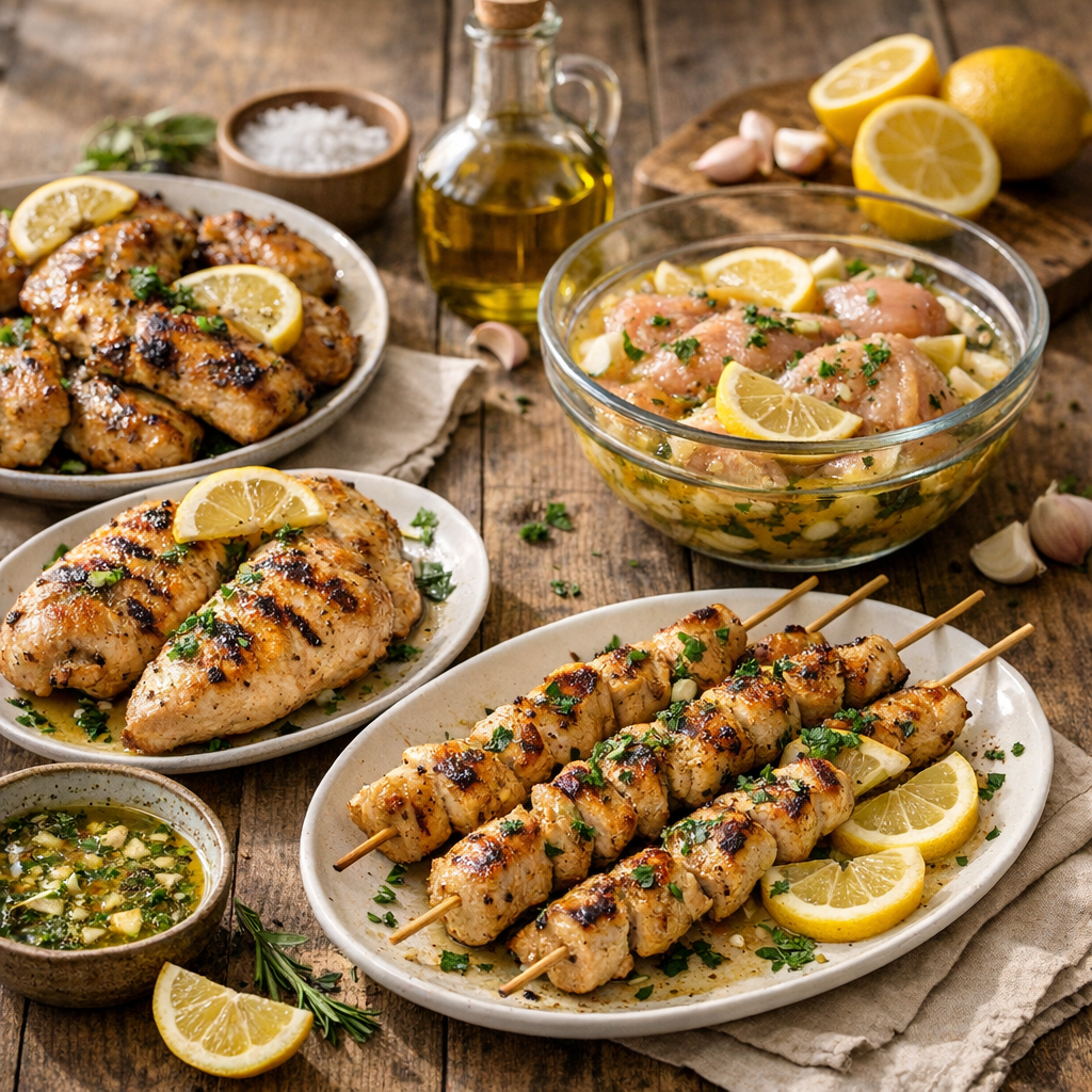 Filet de poulet, cuisses ou brochettes : adapter la recette