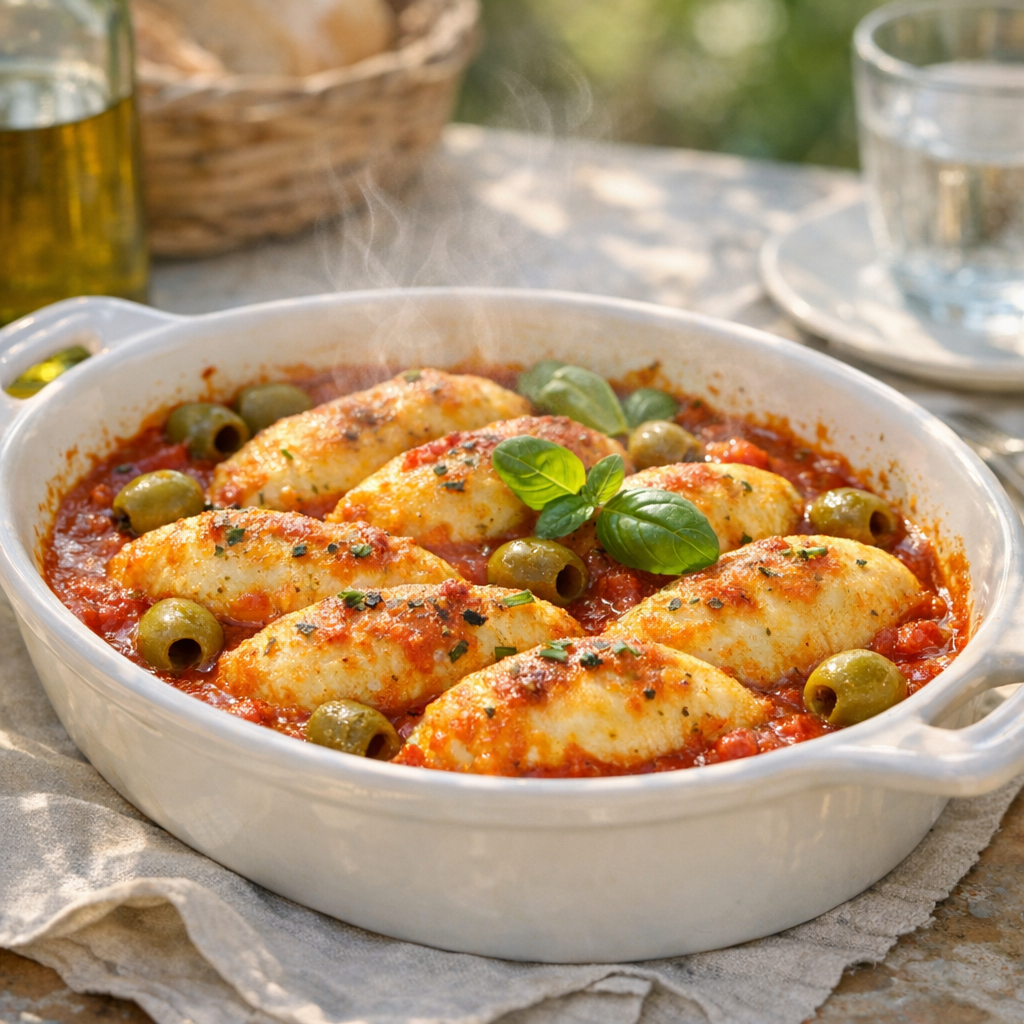 Les quenelles en sauce tomate se réussissent aussi au four