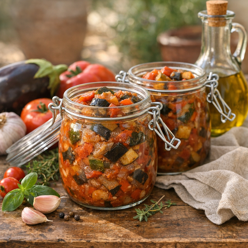Comment réussir la conservation de la ratatouille maison