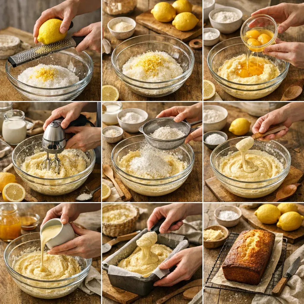 Comment faire le cake au citron&nbsp; : le pas à pas
