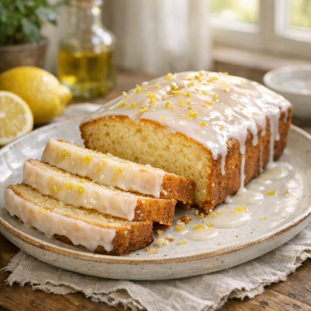 Ma recette rend le Cake au citron moelleux en 5 gestes