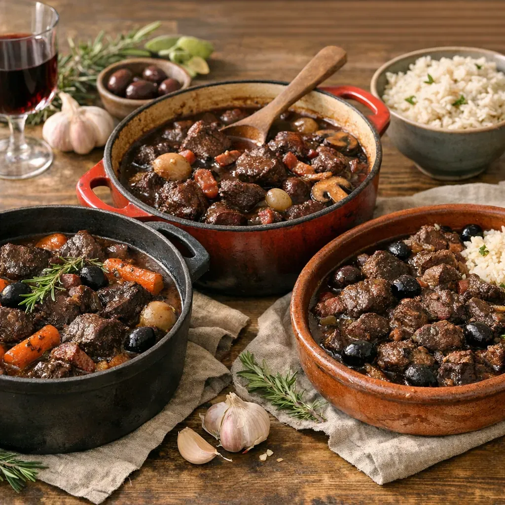 Daube provençale, bœuf bourguignon ou gardianne&nbsp; : quelles différences&nbsp; ?