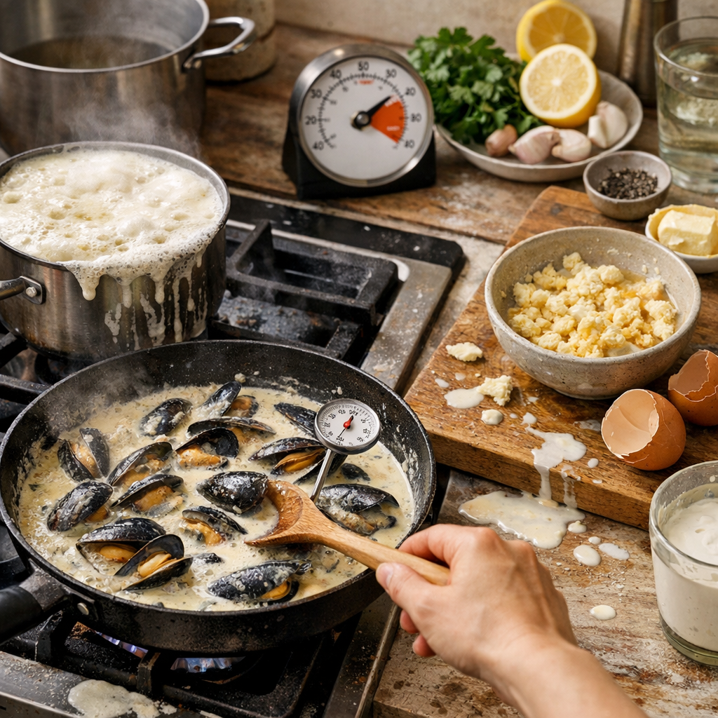 Temps de cuisson, sécurité et erreurs qui gâchent la crème