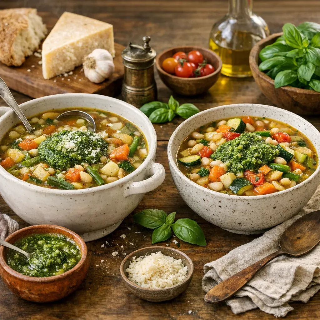 Soupe au pistou marseillaise, grand-mère ou végétarienne&nbsp; : les vraies différences