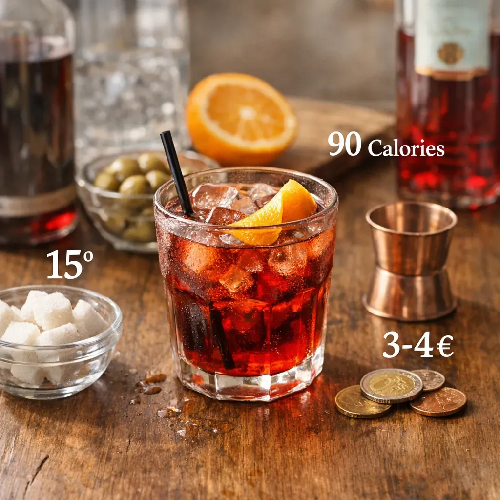 Degré, calories et prix d’un Americano maison