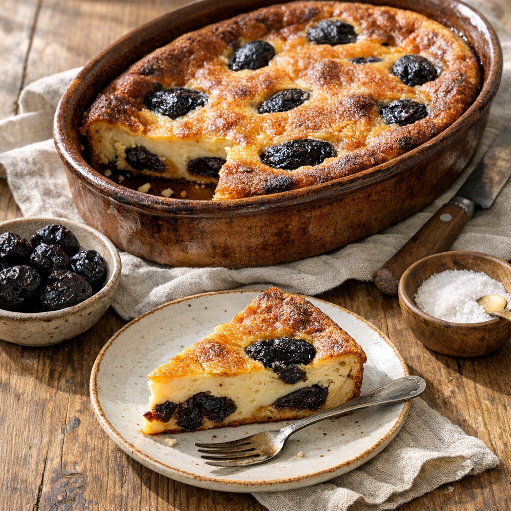 La recette du véritable far breton aux pruneaux reste facile