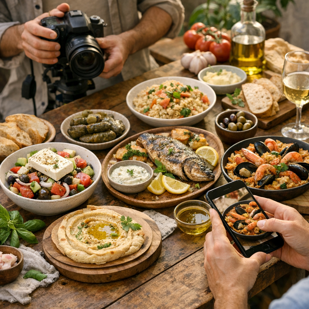 Exemples publiés : ce que montrent vraiment les recettes et vidéos méditerranéennes